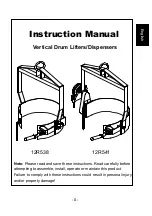 Grainger 12R538 Instruction Manual preview