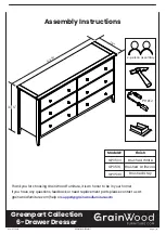 Предварительный просмотр 1 страницы GrainWood GP0503 Assembly Instructions Manual