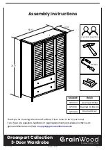 Предварительный просмотр 1 страницы GrainWood Greenport GP0903 Assembly Instructions Manual