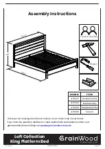 GrainWood Loft JLF0603 Assembly Instructions Manual предпросмотр