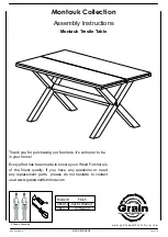 GrainWood Montauk 966011 Assembly Instructions Manual предпросмотр