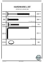 Предварительный просмотр 4 страницы GrainWood Montauk 966011 Assembly Instructions Manual