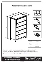 Предварительный просмотр 1 страницы GrainWood SH0701 Assembly Instructions Manual