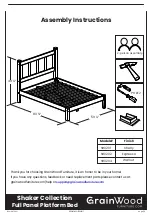 GrainWood Shaker SH0201 Assembly Instructions Manual preview