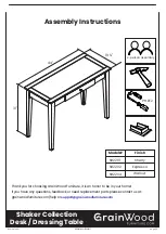 GrainWood Shaker SH2201 Assembly Instructions предпросмотр