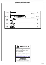 Предварительный просмотр 3 страницы GrainWood Shaker SH2201 Assembly Instructions