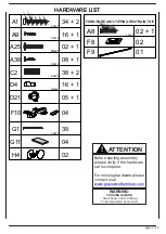 Preview for 3 page of GrainWood Shaker SH3301 Assembly Instructions Manual