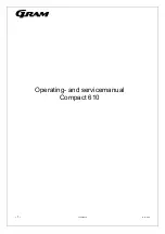 Gram 866100635 Operating Manual preview