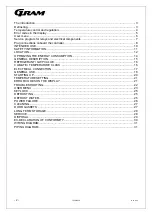 Preview for 2 page of Gram 866100635 Operating Manual