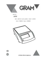 Gram AH-1200V Operation Manual предпросмотр