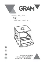 Gram AHS 1200 Operation Manual предпросмотр