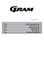 Предварительный просмотр 1 страницы Gram KF3135-90 User Manual