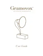 GRAMOVOX BLUETOOTH GRAMOPHONE User Manual предпросмотр