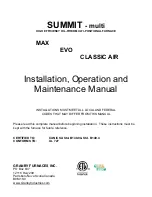 Granby classic air Installation, Operation And Maintanance Manual preview