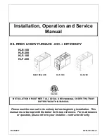 Preview for 1 page of Granby KLF-100 Installation, Operation And Service Manual