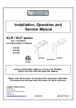 Granby KLF-200 Installation, Operation And Service Manual preview