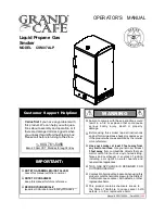 Предварительный просмотр 1 страницы Grand Cafe CSM07ALP Operator'S Manual