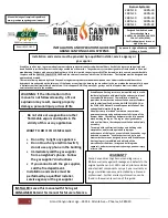 Preview for 1 page of Grand Canyon Gas Logs 2BRN-18 Installation And Operation Manual