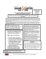 Grand Canyon Gas Logs KIVABRN-18 Installation And Operation Manual preview
