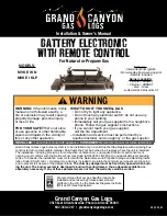 Preview for 1 page of Grand Canyon Gas Logs MVKE I KLP Quick Start Manual