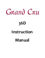 Grand Cru 36D Instruction Manual preview
