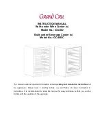 Grand Cru GC46D Instruction Manual preview