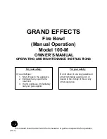 GRAND EFFECTS 100-M Owner'S Manual preview