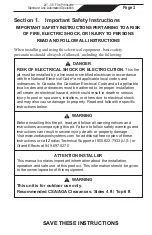 Preview for 3 page of GRAND EFFECTS FPIAUT24 Operation And Maintenance Manual