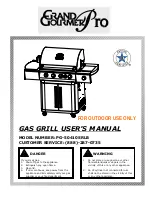 Preview for 1 page of Grand Gourmet Pro PG-50410SRLB User Manual