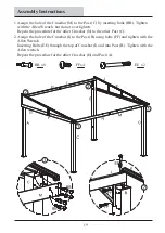 Предварительный просмотр 19 страницы GRAND RESORT 10x12 Add-A-Room Gazebo with Netting Use And Care Manual
