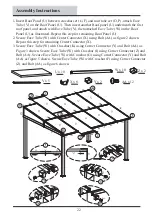 Предварительный просмотр 22 страницы GRAND RESORT 10x12 Add-A-Room Gazebo with Netting Use And Care Manual