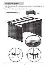 Предварительный просмотр 24 страницы GRAND RESORT 10x12 Add-A-Room Gazebo with Netting Use And Care Manual