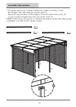 Предварительный просмотр 26 страницы GRAND RESORT 10x12 Add-A-Room Gazebo with Netting Use And Care Manual