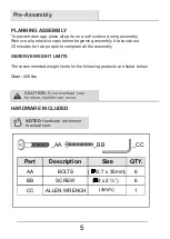 Preview for 5 page of GRAND RESORT D71 M18572 Use And Care Manual