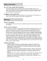 Preview for 3 page of GRAND RESORT D71 M20321 Use And Care Manual