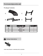 Preview for 7 page of GRAND RESORT D71 M20321 Use And Care Manual