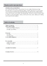 Preview for 2 page of GRAND RESORT D71 M20511 Use And Care Manual