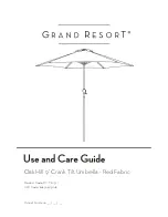 Предварительный просмотр 1 страницы GRAND RESORT D71 M20571 Use And Care Manual