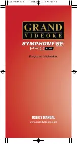 GRAND VIDEOKE Symphony SE Pro Plus User Manual preview