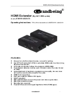 Grandbeing EX0101-U32 Operating Instructions Manual preview