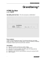 Grandbeing SS0202 Operating Instructions Manual preview