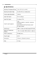 Preview for 10 page of Grandbeing Vision HD SP0104-U01 Operating Instructions Manual