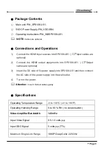 Preview for 5 page of Grandbeing Vision HD SP0108-U01 Operating Instructions Manual