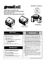 Grandhall OB2610ALP Operator'S Manual preview