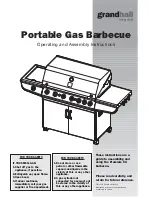 Предварительный просмотр 1 страницы Grandhall Portable Gas Barbecue Operating And Assembly Instructions Manual