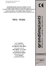 grandimpianti WF6 Instructions For Installation And Use Manual предпросмотр