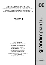 Предварительный просмотр 1 страницы grandimpianti WFC 5 Instructions For Installation And Use Manual