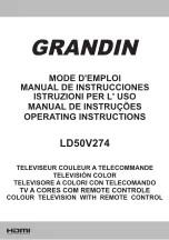 Preview for 1 page of Grandin LD50V274 Operating Instructions Manual