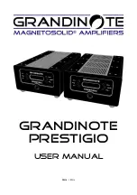 Preview for 1 page of Grandinote prestigio User Manual