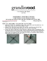 Grandinroad 61334 Assembly Instructions Manual предпросмотр